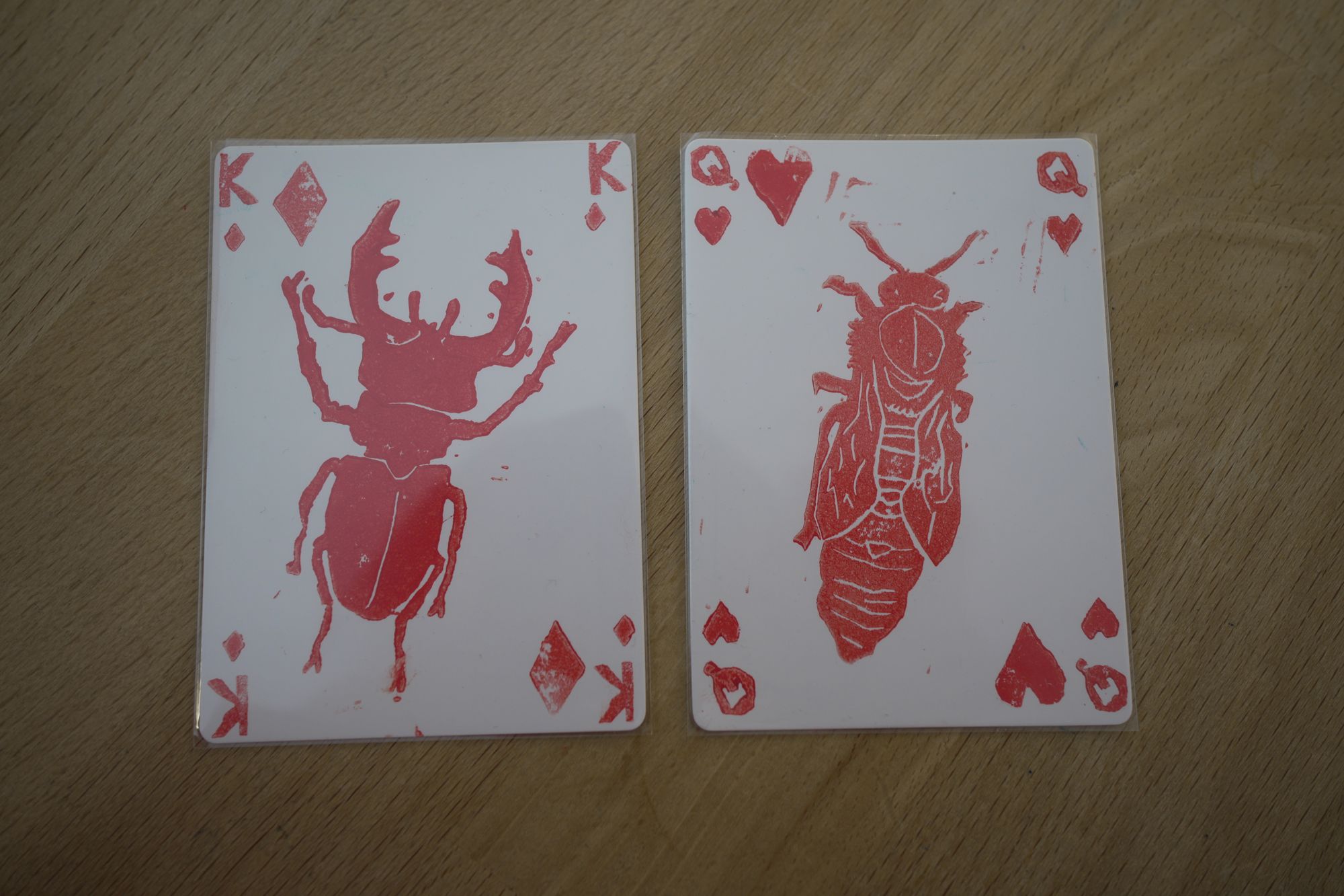 Linocut Playing Cards