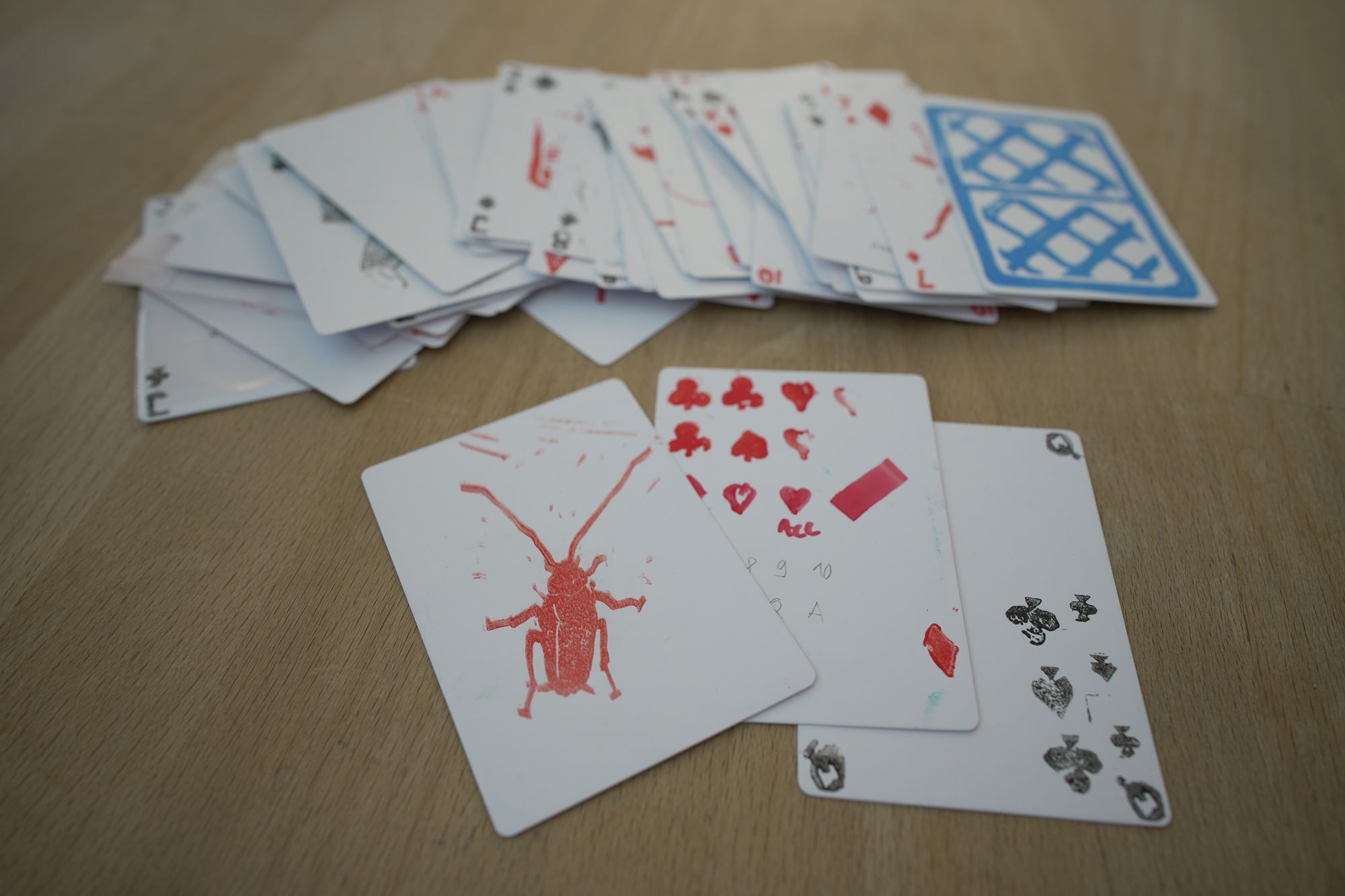 Linocut Playing Cards