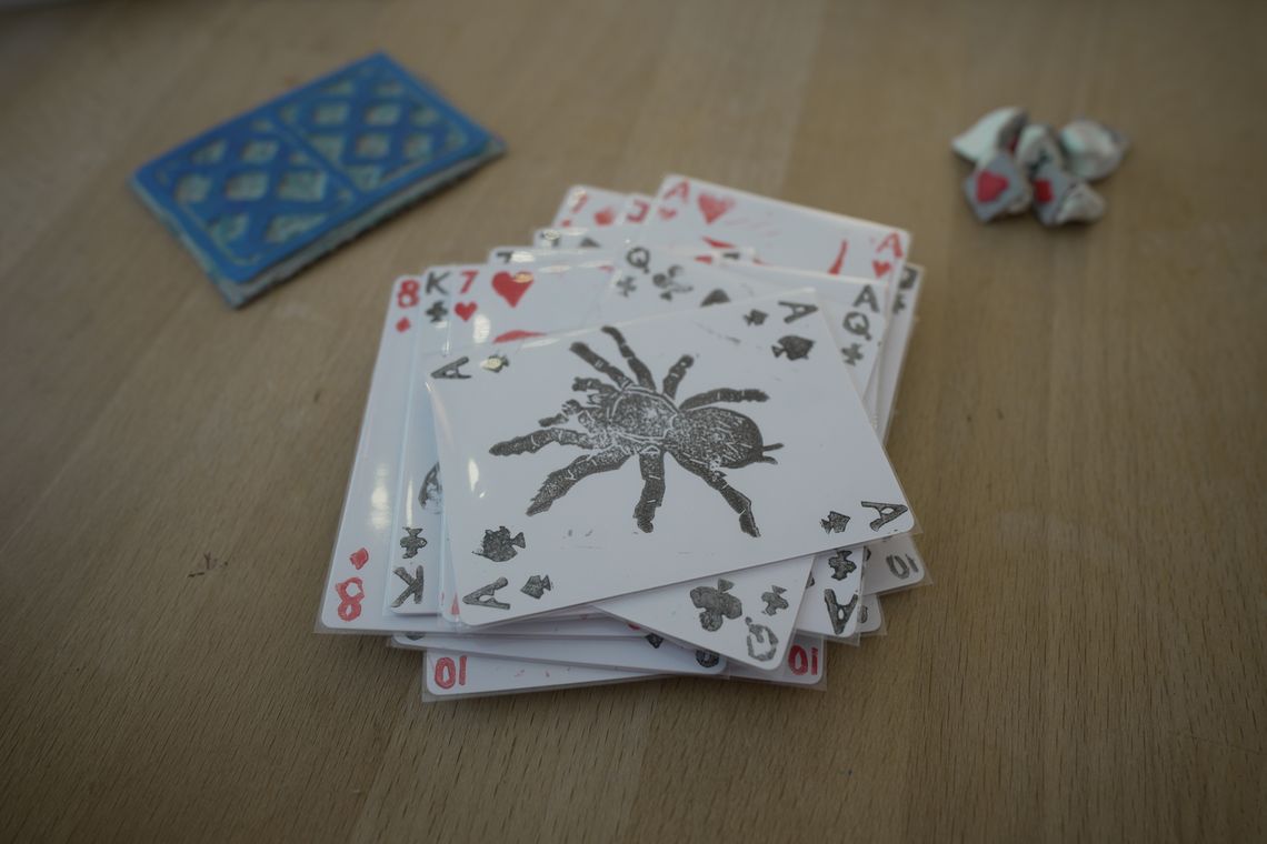 Linocut Playing Cards